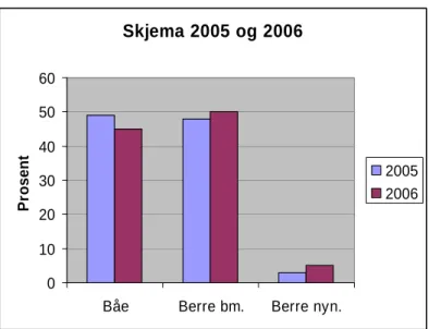 Figur 5 Skjema som var i bruk i 2005 og 2006 