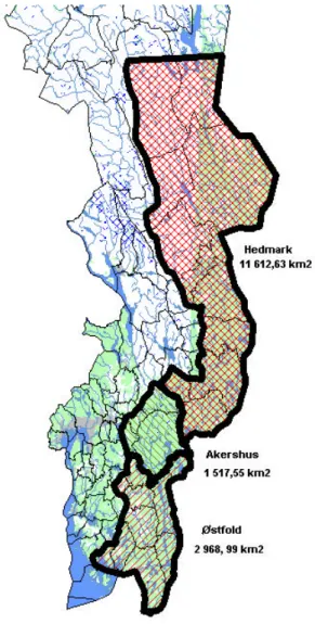 Figur  2.1 Ulvesonen. Kilde Statens kartverk/Ola  Klanderud , Eidskog kommune. 