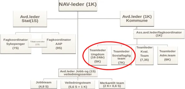 Figur 3.2: Organisasjonskart NAV Ringsaker  