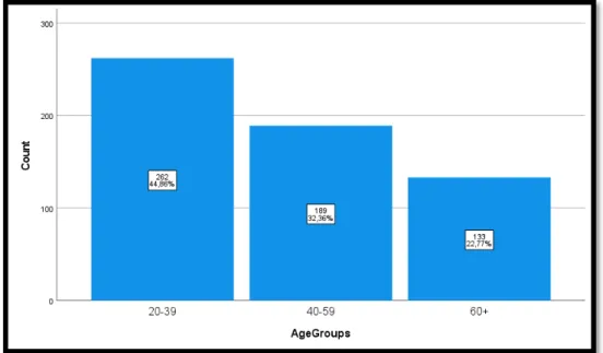 Figure 5: Visualization of the age group sizes  