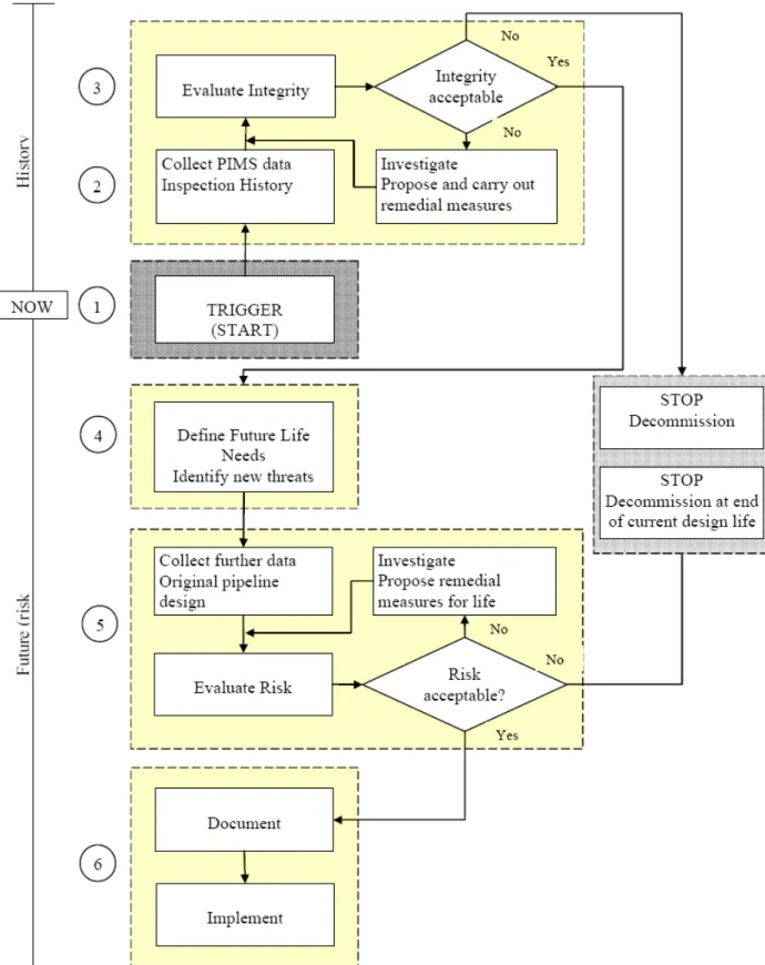 Figure 21: Flowchart detailing pipeline life extension process  [44]