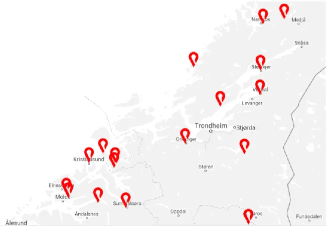 Figur 5: Oversikt over dieselanlegg – MNO-konsernet 