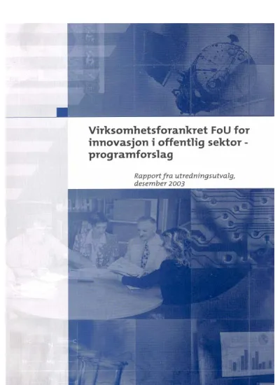 Problemstillinger Og Temaer - Virksomhetsforankret FoU For Innovasjon I ...