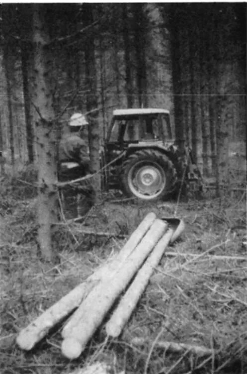 Fig. 2. Salgssystem med afkortet småtømmer  som ekstra sortiment.