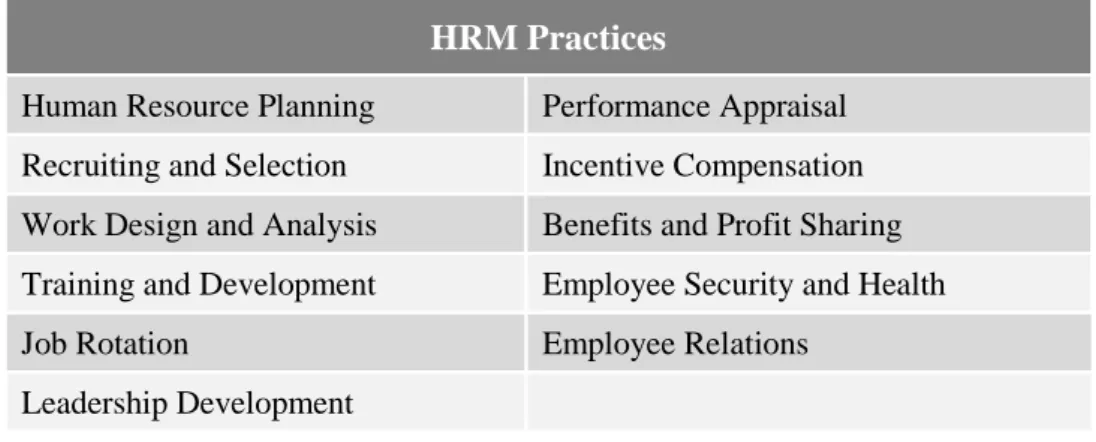 Figure 15 HRM Practices 