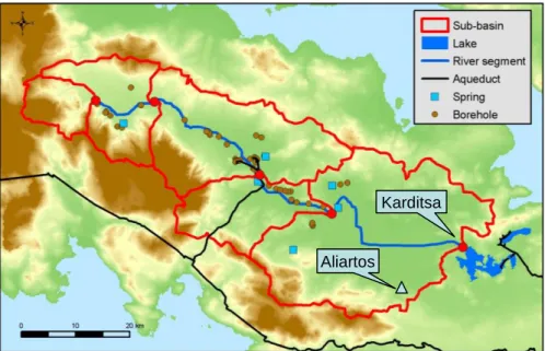 Figure 4.1. The Boeoticos Kephisos River basin. 