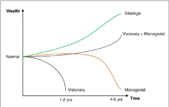 Figure 1. The impact of different leadership styles on wealth creation 