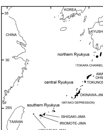 Figure 1. Map of the Ryukyu Islands.