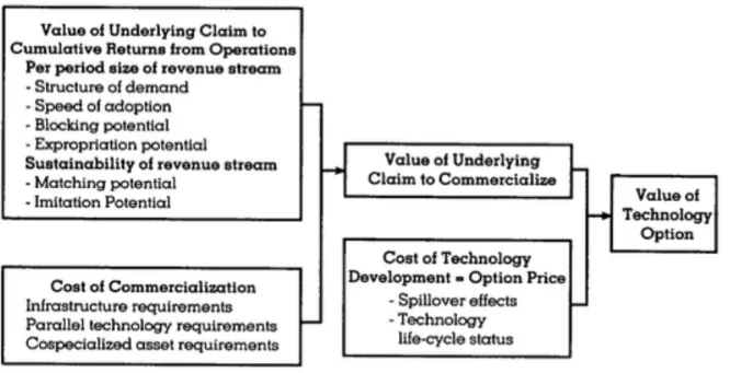 Figure 2. Factors influencing the value of technology option. 