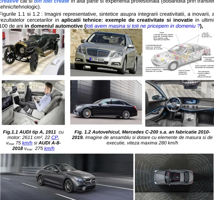 Fig. 1.2 Autovehicul, Mercedes C-200 s.a. an fabricatie 2010- 2010-2019. Imagine de ansamblu si dotare cu elemente de masura si de