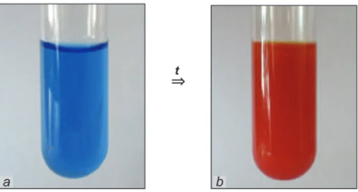 Fig. 90 Rezultatul  interacţiunii  glucozei  cu hidroxidul de cupru(II)