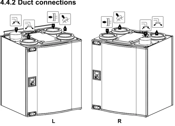 Fig. 3 Duct connections