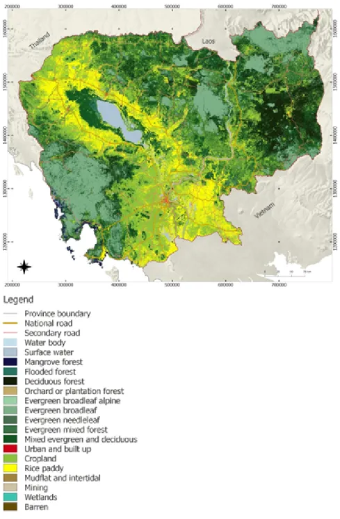 Figure 5:  Map of Land Cover, 2016[17] 17