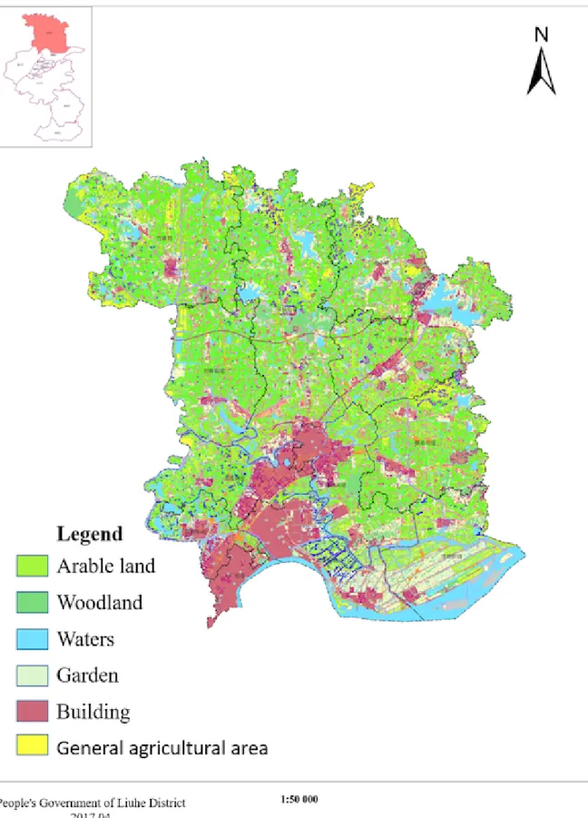 Figure 5: Overall Land Use Plan of Liuhe District (2006-2020)