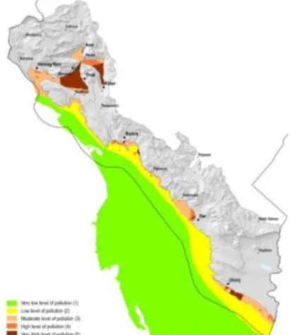 Figure 4: Cumulative vulnerability of the sea (average value) 