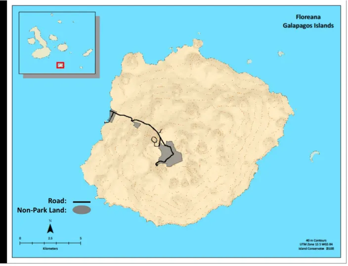 Figure 3: Map of Floreana Island 