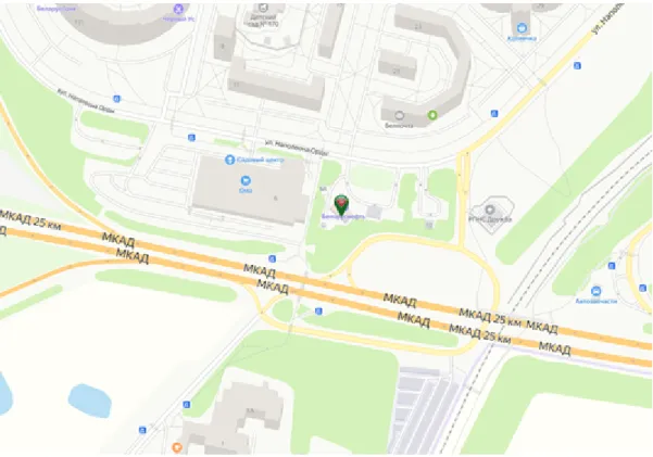 Figure 4: Location of pilot super-fast charging station in Station # 87 107-th km of the ?-7/E28  highway, 2, Krevskiy a\s, Smorgon district, Grodno region