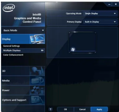 図 5.1.3-2  Intel   Graphics and Media Control Panel 