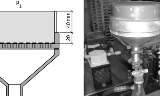 Figure 6.1: Adaptation of ASTM test apparatus to measure desorption properties of mortar: vertical section and image of lab setup.