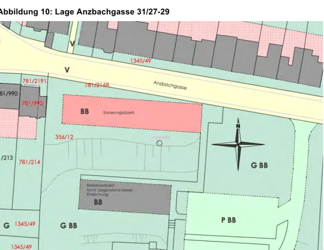 Abbildung 10: Lage Anzbachgasse 31/27-29 