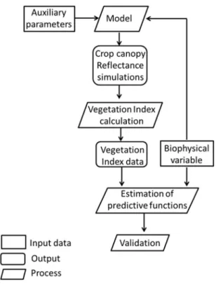 Figure 3. Semi-empirical “predictive equation” method to estimate biophysical variables