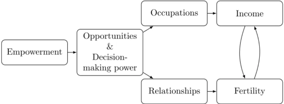 Figure 3: Schematic representation of the mechanisms.