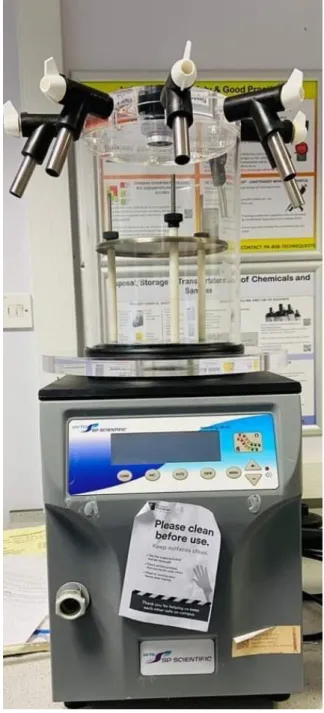 Figure 8 Freeze dryer, Virtis benchtop lyophiliser® (SP scientific sentry 2.0) 